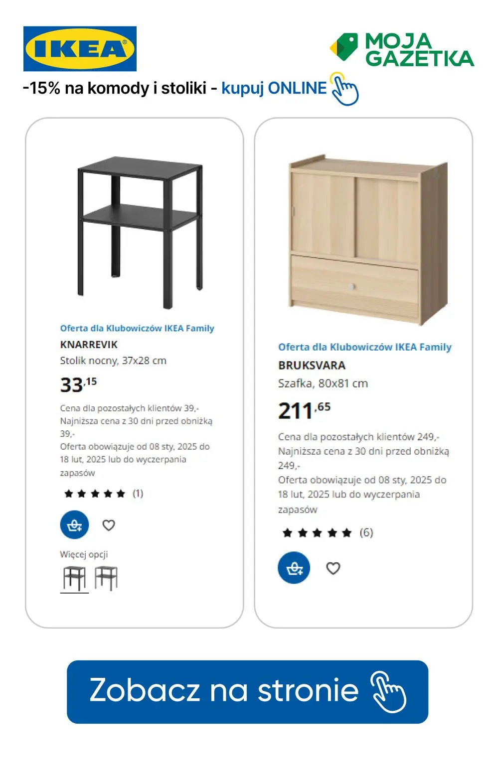 gazetka promocyjna IKEA -15% na komody i stoliki nocne dla Klubowiczów! - Strona 15