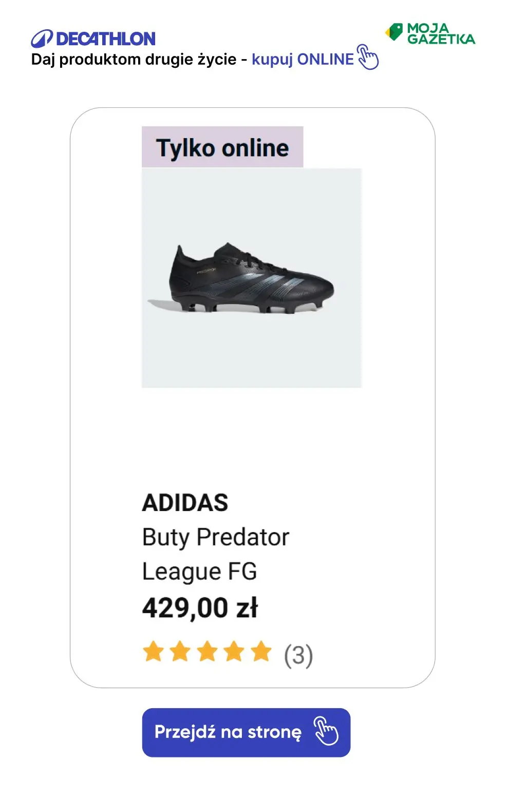 gazetka promocyjna Decathlon Adidas Predator! - Strona 2