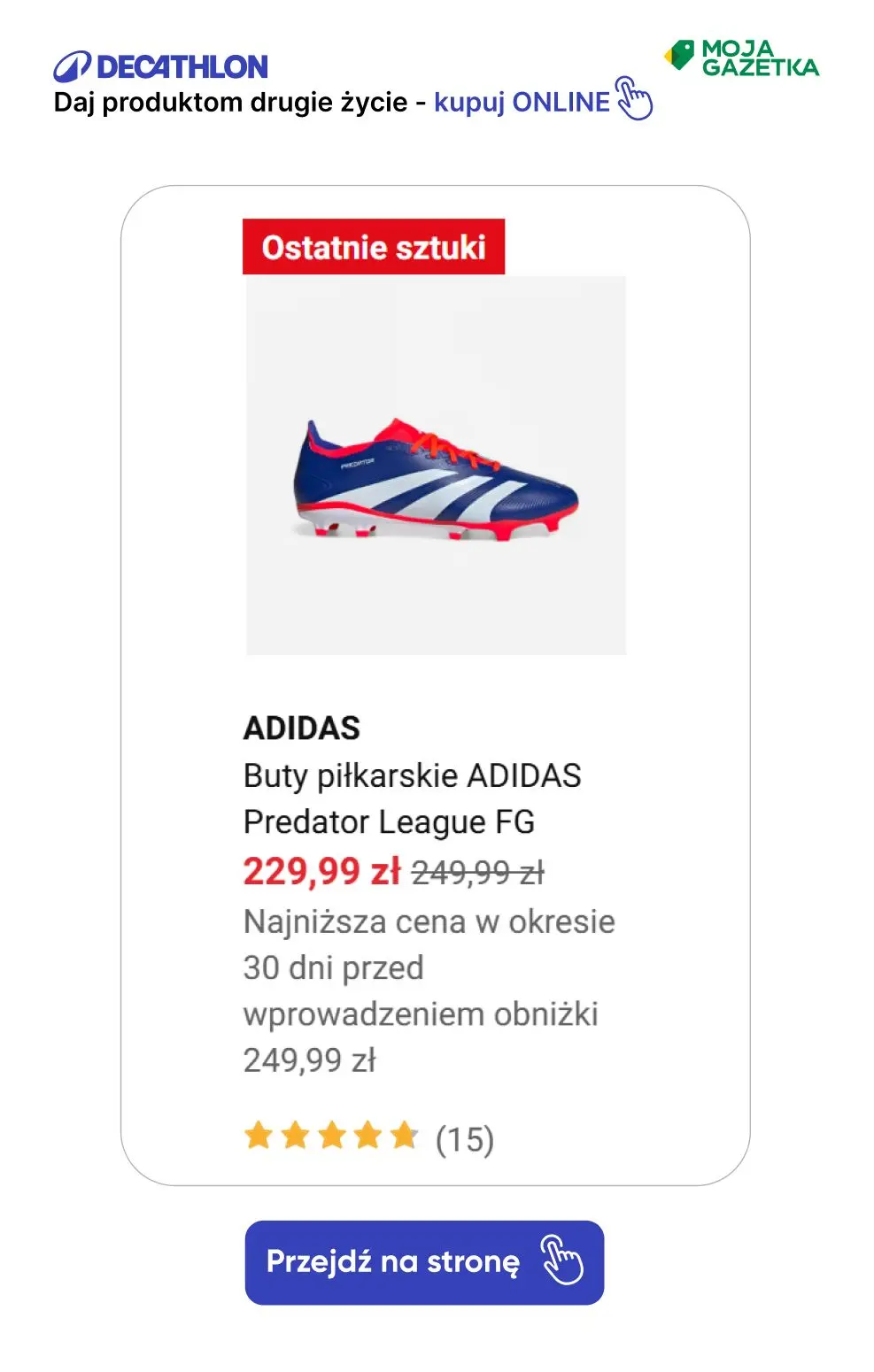 gazetka promocyjna Decathlon Adidas Predator! - Strona 8