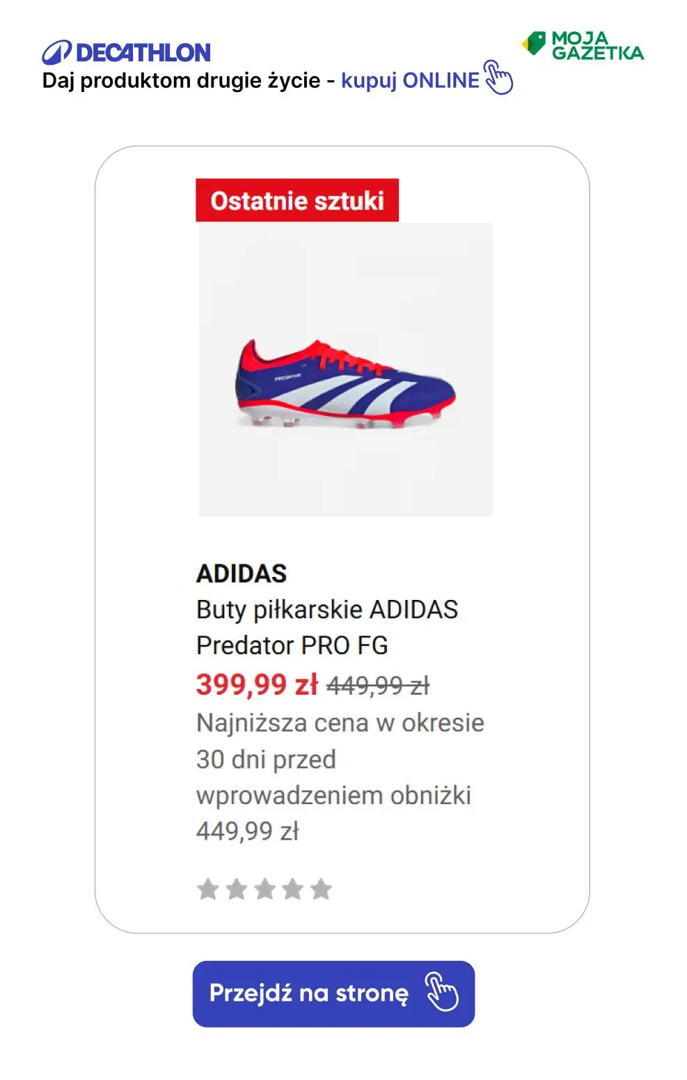 gazetka promocyjna Decathlon Adidas Predator! - Strona 12