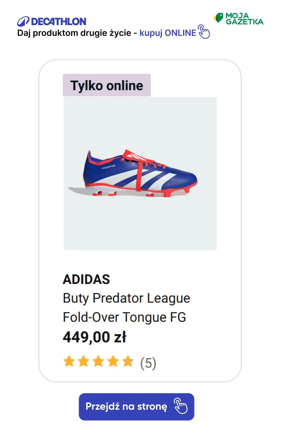 gazetka promocyjna Decathlon Adidas Predator! - Strona 17