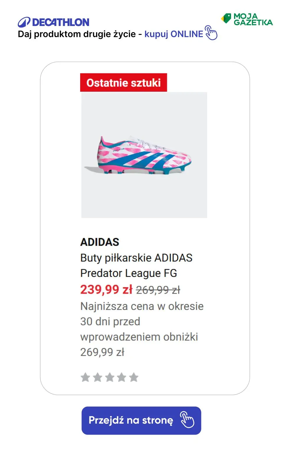 gazetka promocyjna Decathlon Adidas Predator! - Strona 28