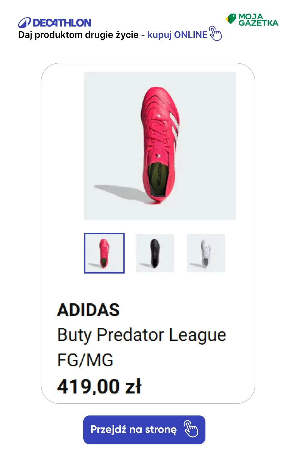 gazetka promocyjna Decathlon Adidas Predator! - Strona 34