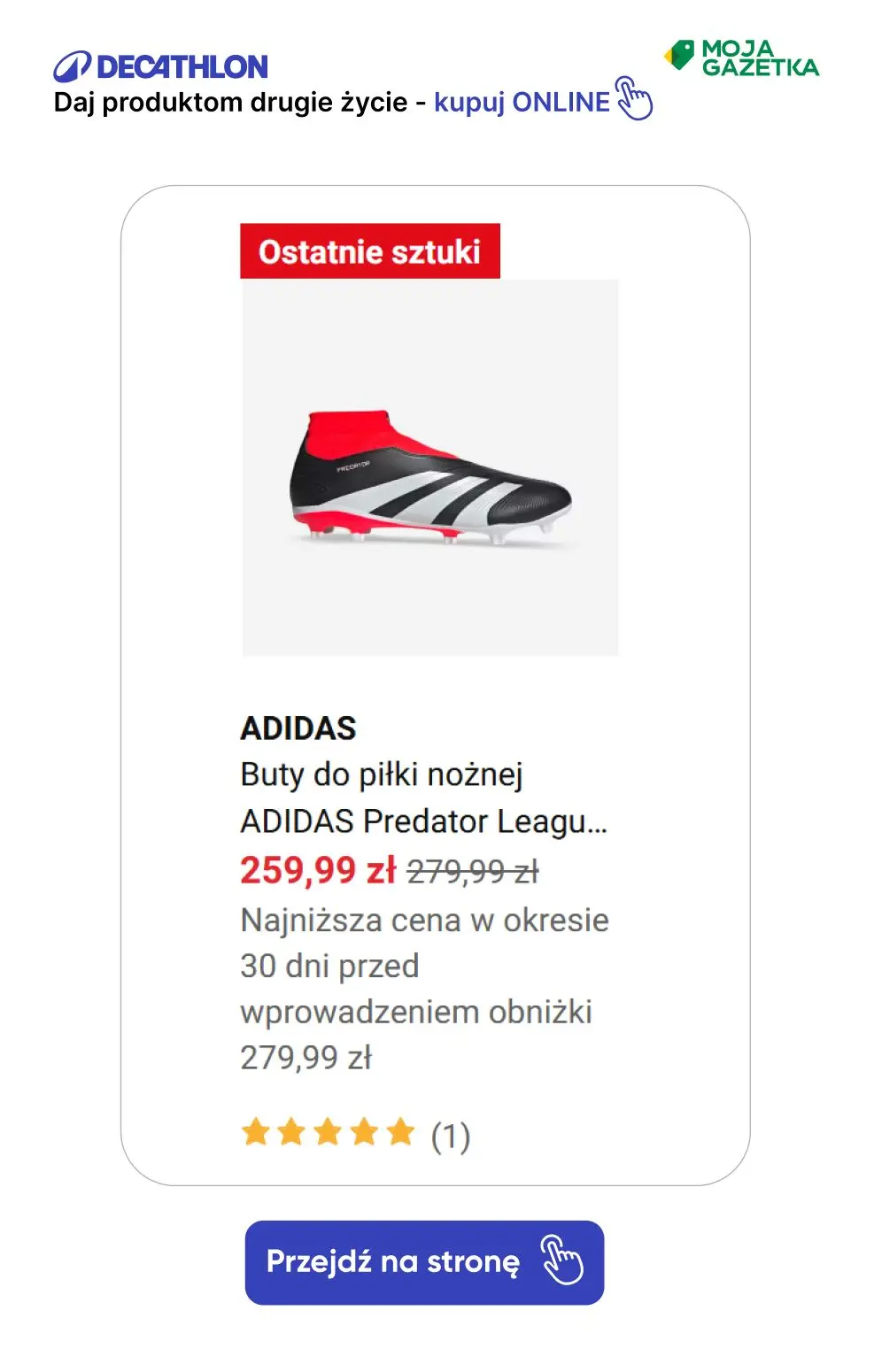 gazetka promocyjna Decathlon Adidas Predator! - Strona 35