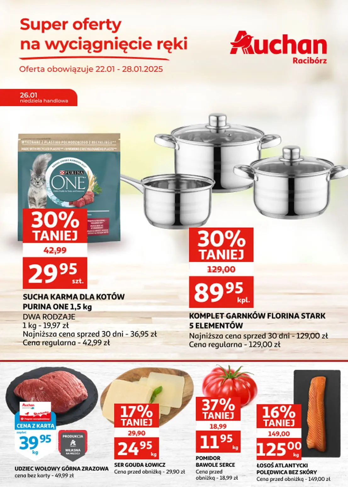 gazetka promocyjna Auchan Super oferty - Racibórz - Strona 1