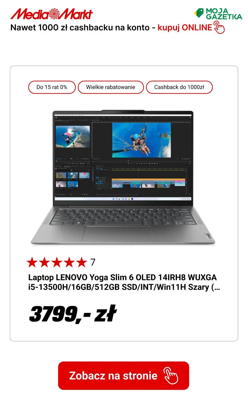 gazetka promocyjna Media Markt Nawet 1000zł cashbacku!! - Strona 3