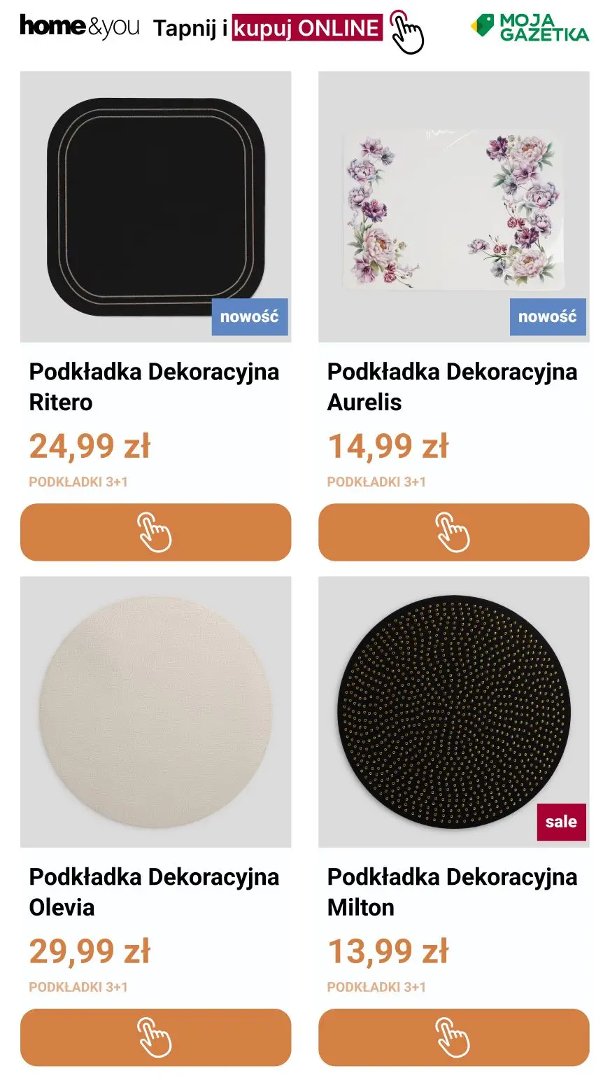 gazetka promocyjna home&you Podkładki 3+1 - Strona 3