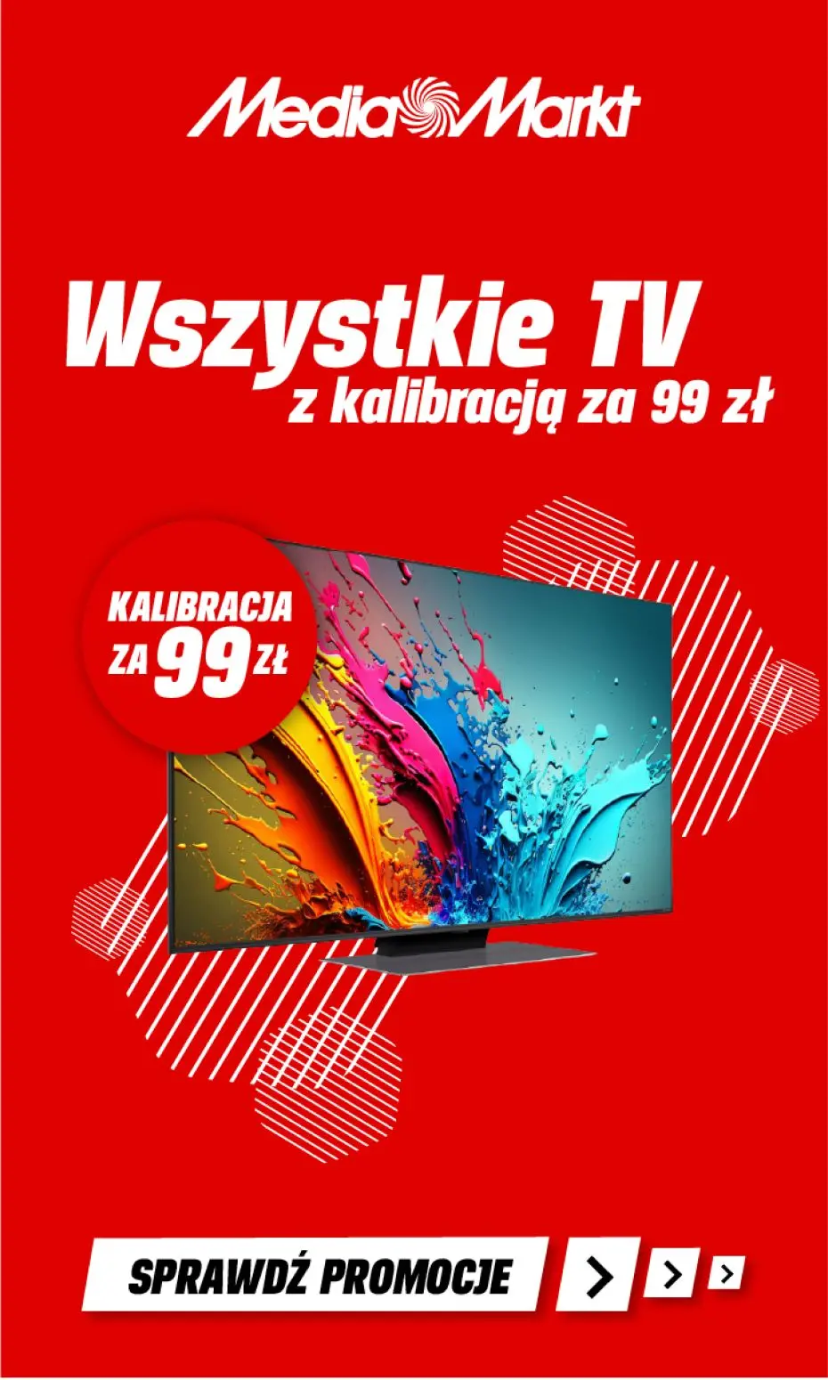 gazetka promocyjna Media Markt Wszystkie TV z kalibracją za 99zł! - Strona 1