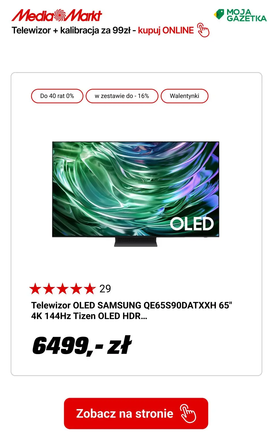 gazetka promocyjna Media Markt Wszystkie TV z kalibracją za 99zł! - Strona 3