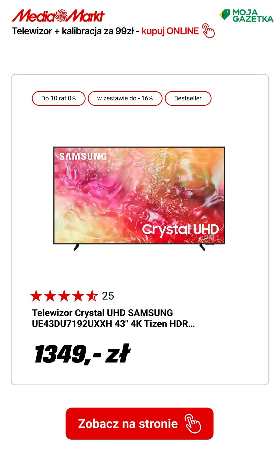 gazetka promocyjna Media Markt Wszystkie TV z kalibracją za 99zł! - Strona 4