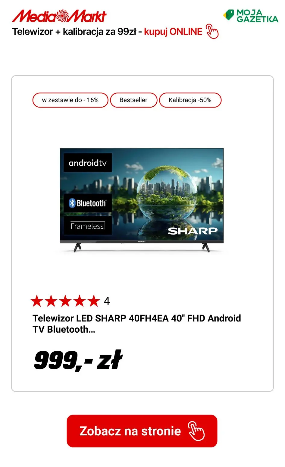 gazetka promocyjna Media Markt Wszystkie TV z kalibracją za 99zł! - Strona 7