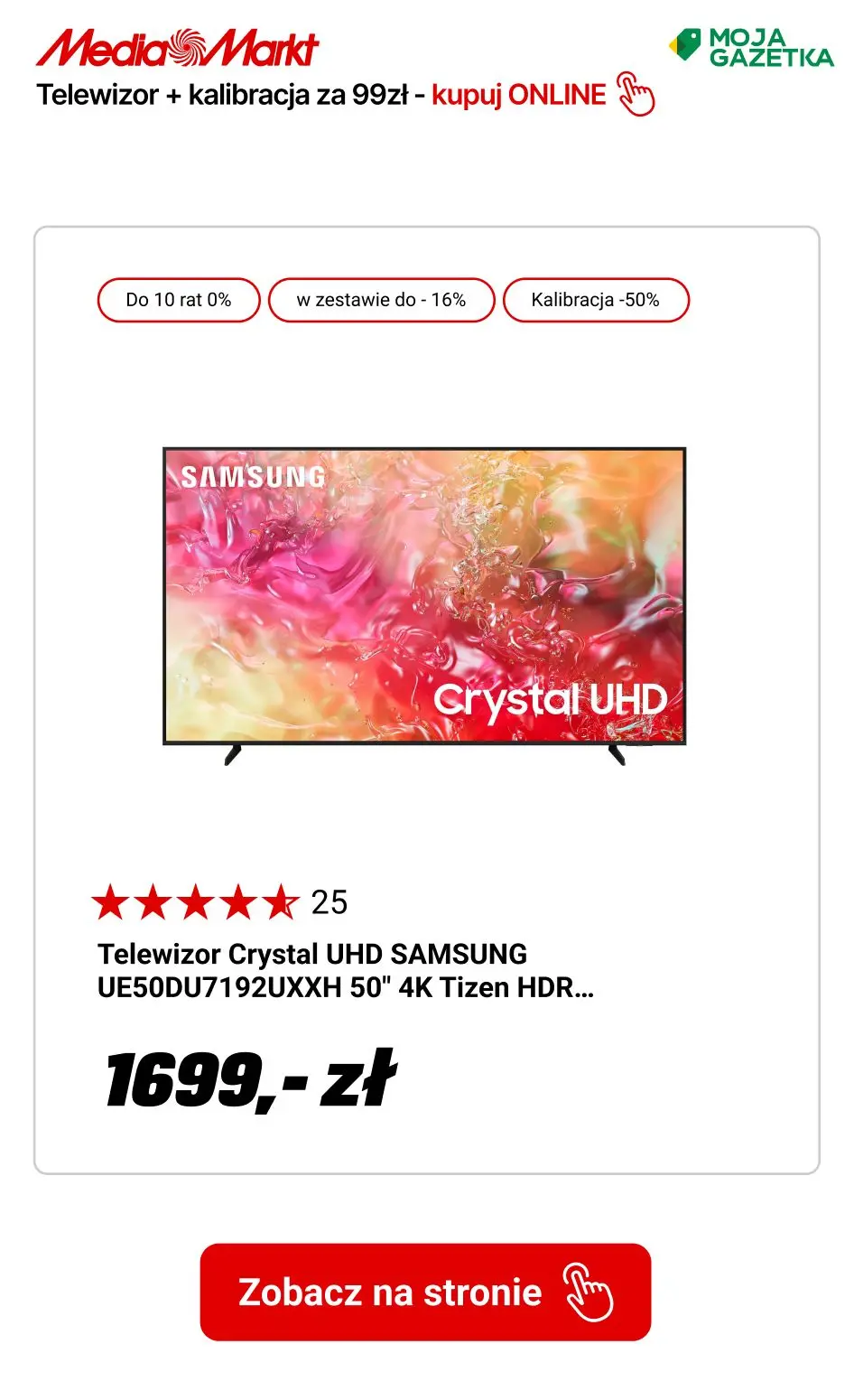 gazetka promocyjna Media Markt Wszystkie TV z kalibracją za 99zł! - Strona 11