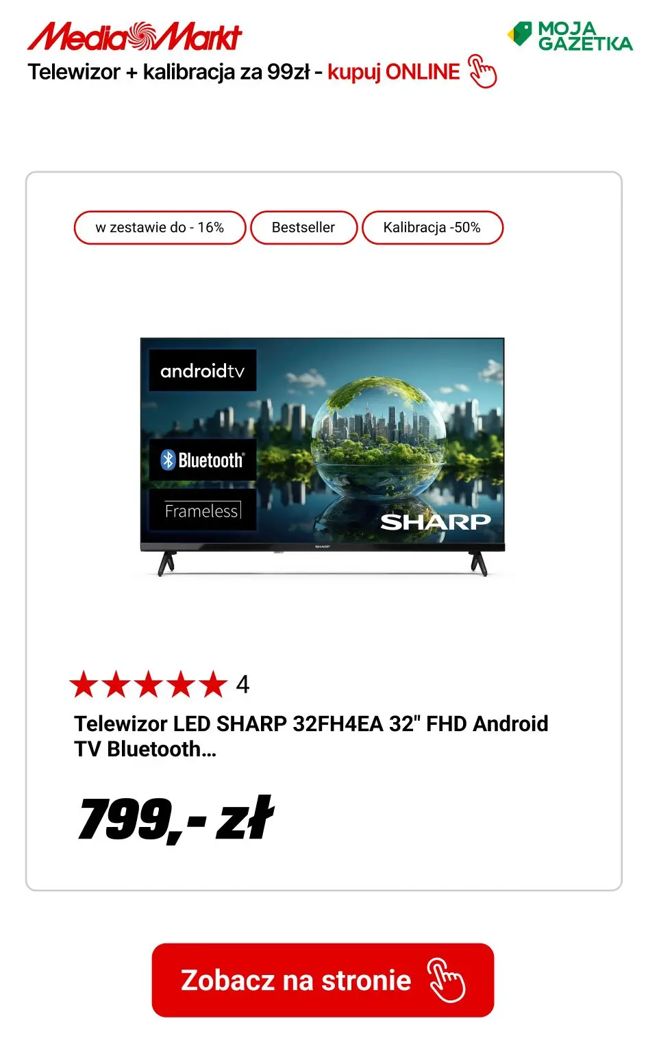 gazetka promocyjna Media Markt Wszystkie TV z kalibracją za 99zł! - Strona 13