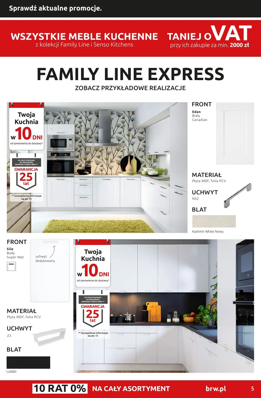 gazetka promocyjna Black Red White Wszystkie meble kuchenne Family Line i Senso Kitchens taniej o VAT - Strona 5