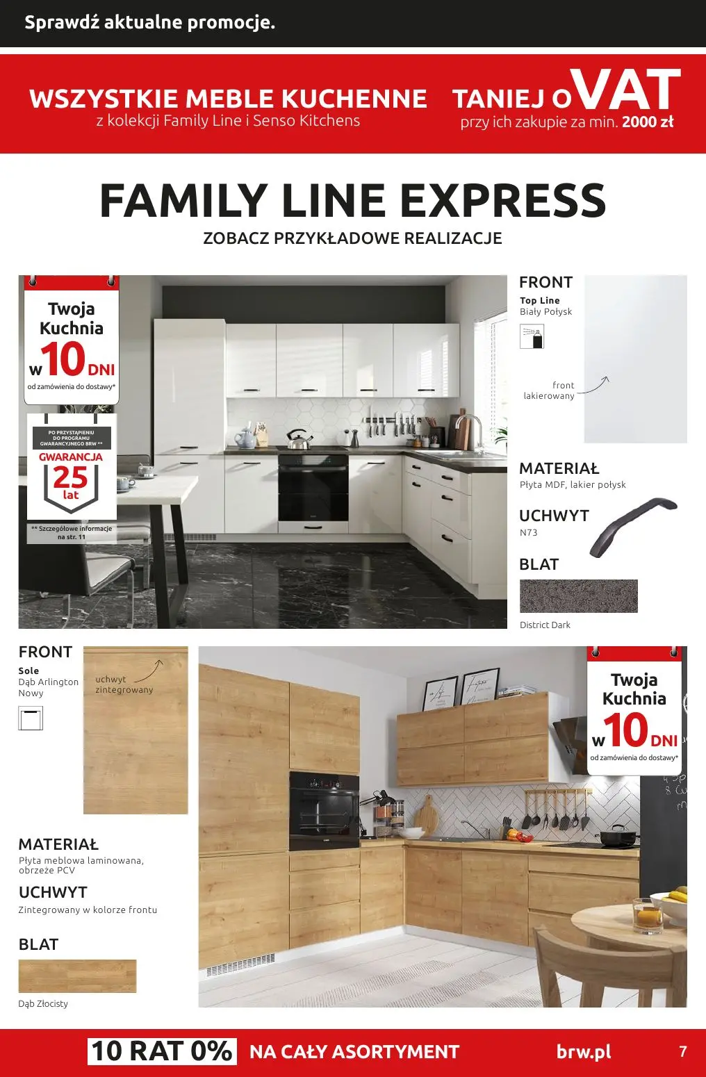 gazetka promocyjna Black Red White Wszystkie meble kuchenne Family Line i Senso Kitchens taniej o VAT - Strona 7