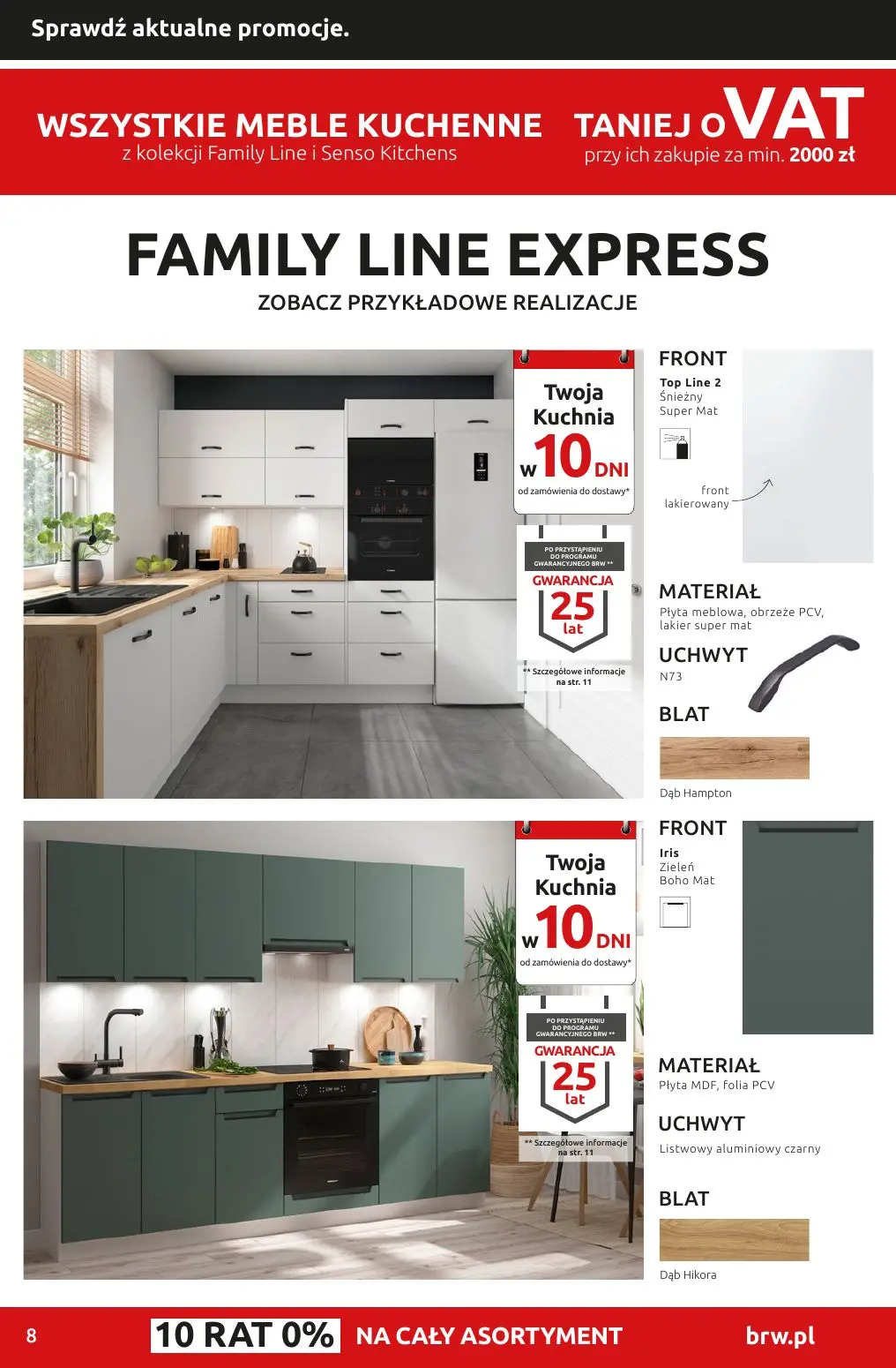 gazetka promocyjna Black Red White Wszystkie meble kuchenne Family Line i Senso Kitchens taniej o VAT - Strona 8