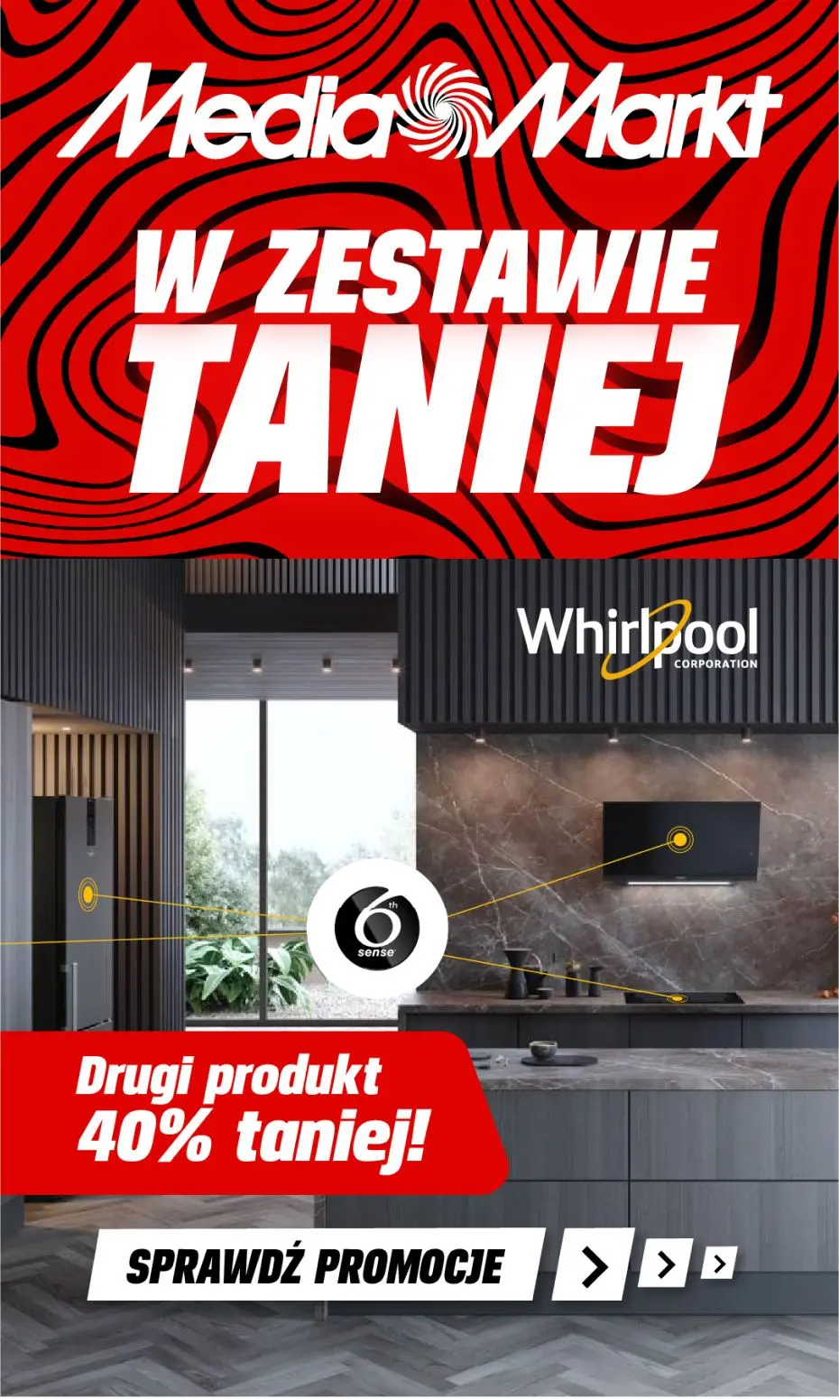 gazetka promocyjna Media Markt Whirlpool w zestawie taniej o 40% tańszego produktu! - Strona 1