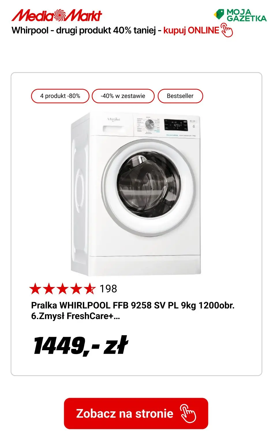 gazetka promocyjna Media Markt Whirlpool w zestawie taniej o 40% tańszego produktu! - Strona 3