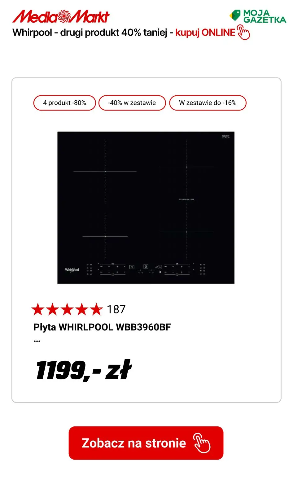 gazetka promocyjna Media Markt Whirlpool w zestawie taniej o 40% tańszego produktu! - Strona 5