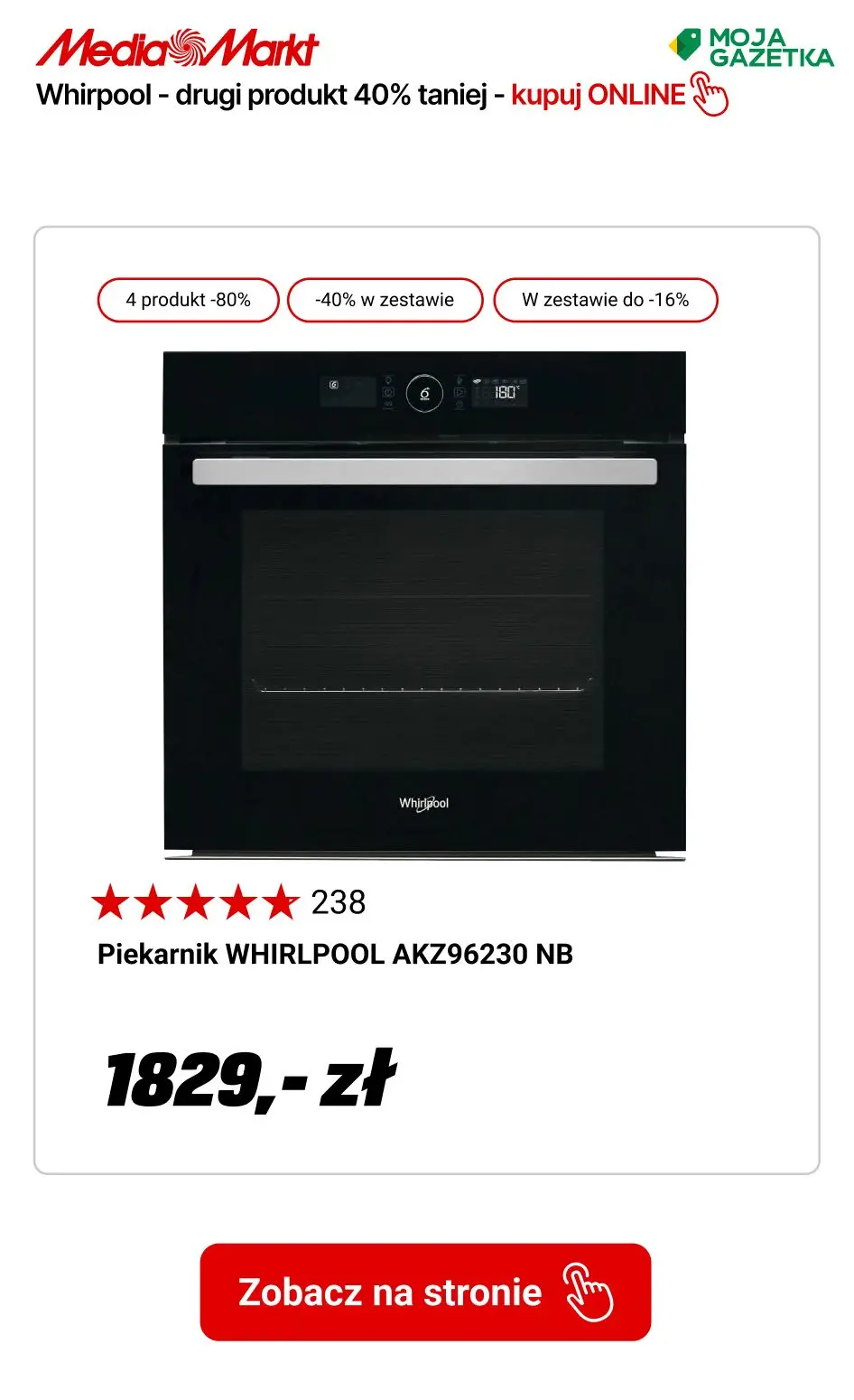 gazetka promocyjna Media Markt Whirlpool w zestawie taniej o 40% tańszego produktu! - Strona 14