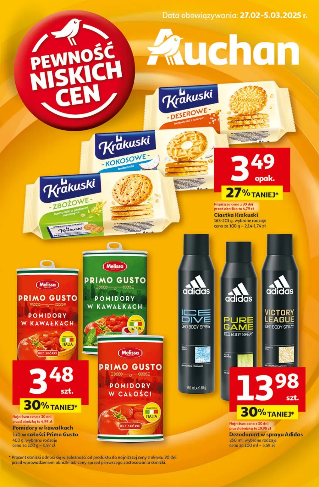 gazetka promocyjna Auchan Pewność niskuch cen - Strona 1