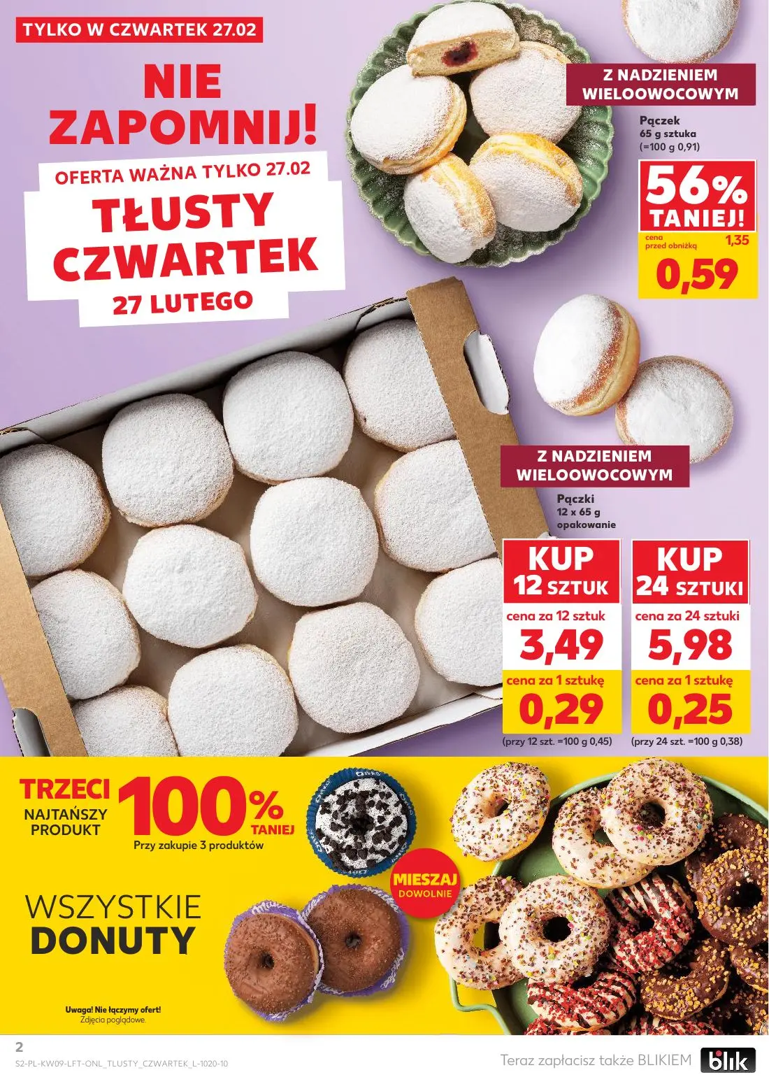 gazetka promocyjna Kaufland Tłusty czwartek - Strona 2