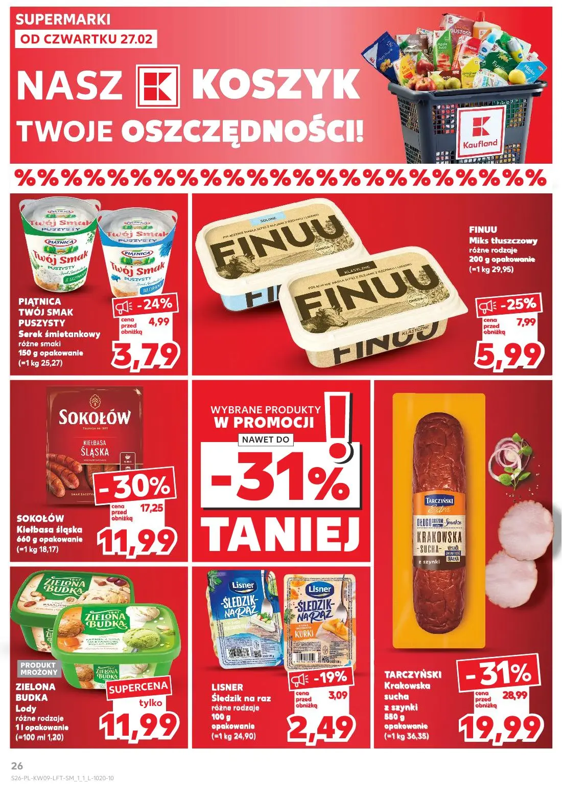 gazetka promocyjna Kaufland Tłusty czwartek - Strona 26