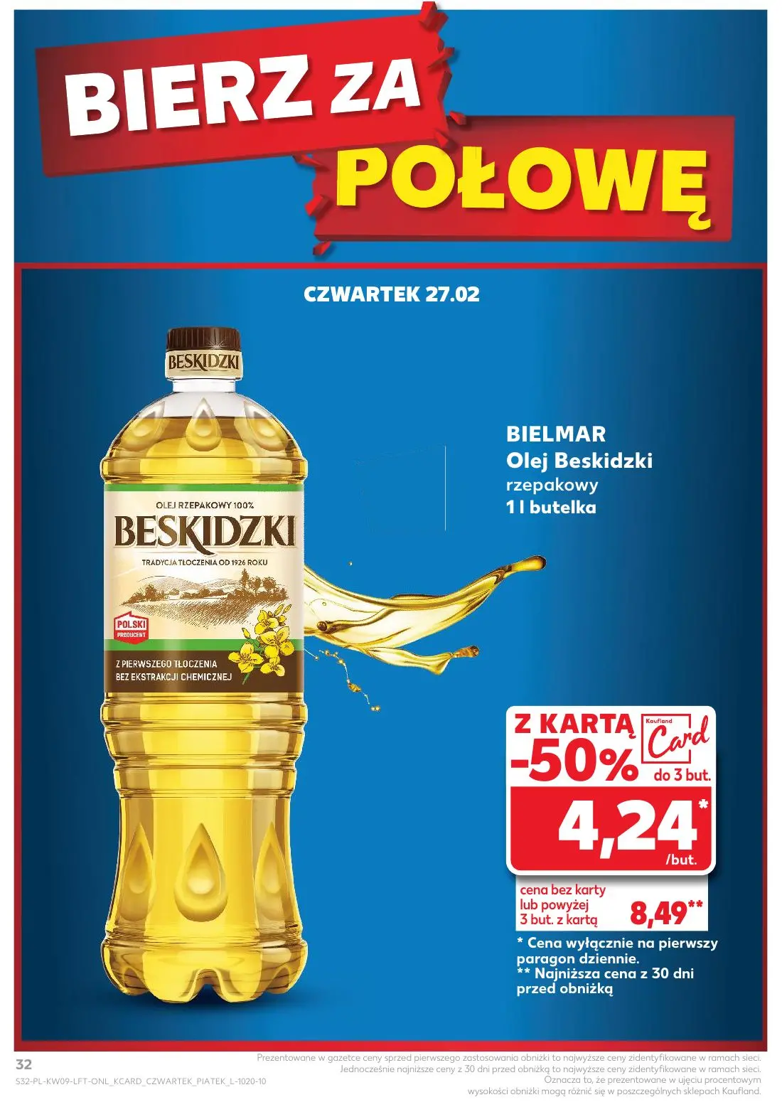 gazetka promocyjna Kaufland Tłusty czwartek - Strona 32