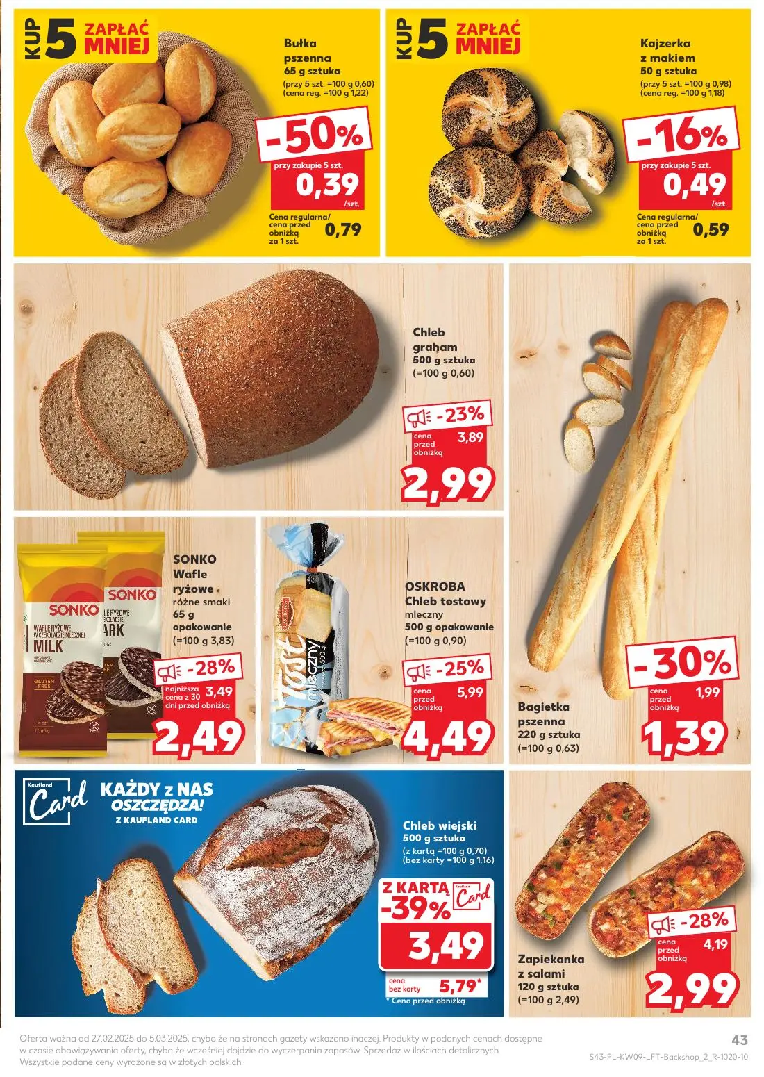 gazetka promocyjna Kaufland Tłusty czwartek - Strona 43