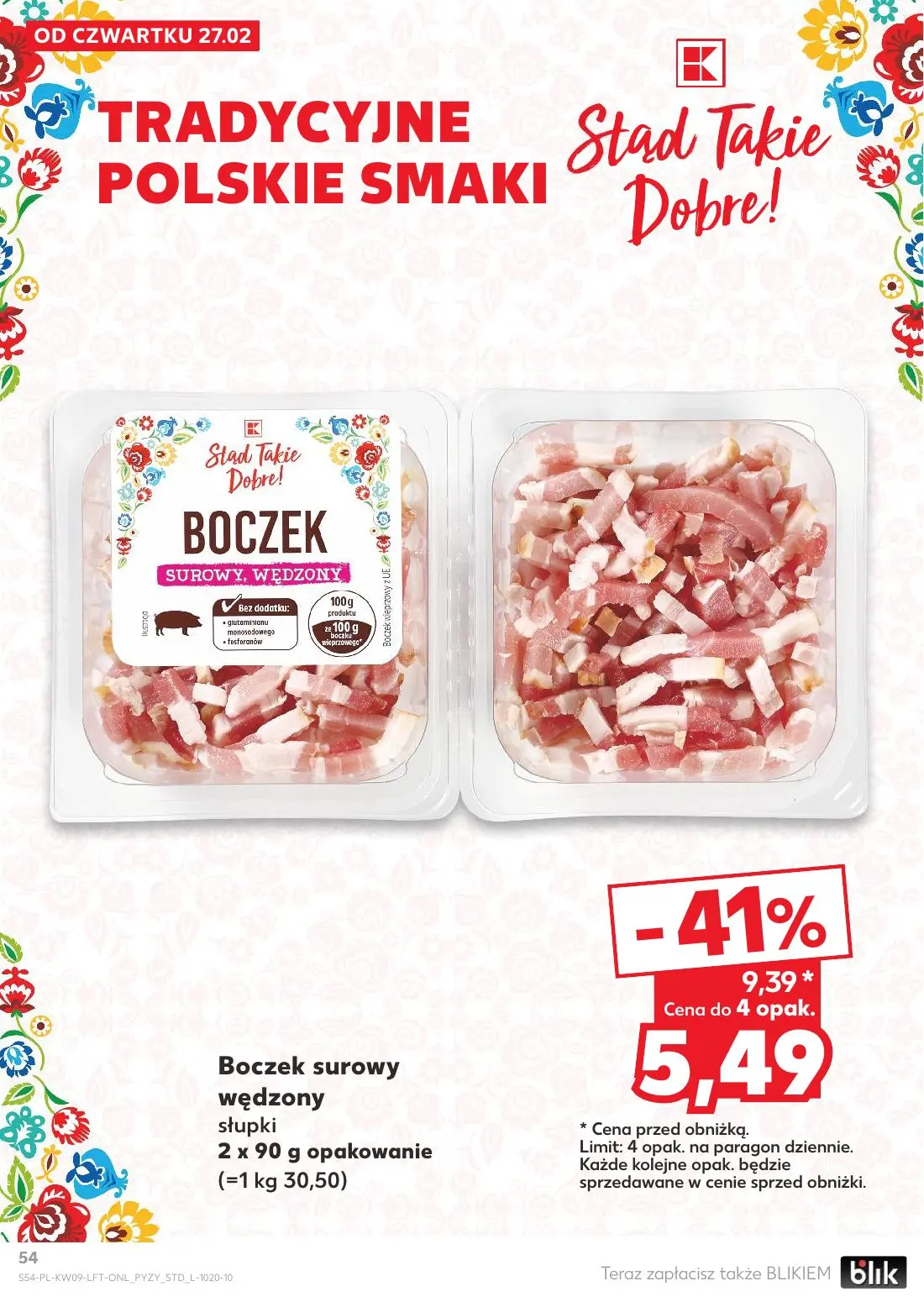 gazetka promocyjna Kaufland Tłusty czwartek - Strona 54