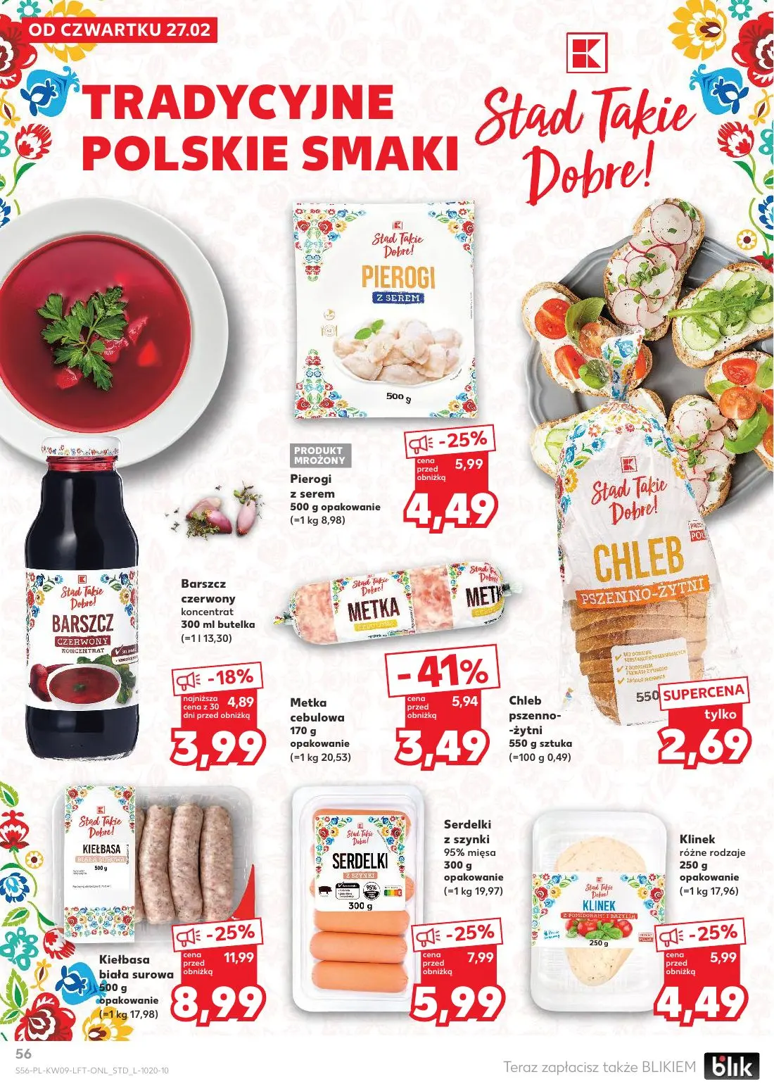 gazetka promocyjna Kaufland Tłusty czwartek - Strona 56