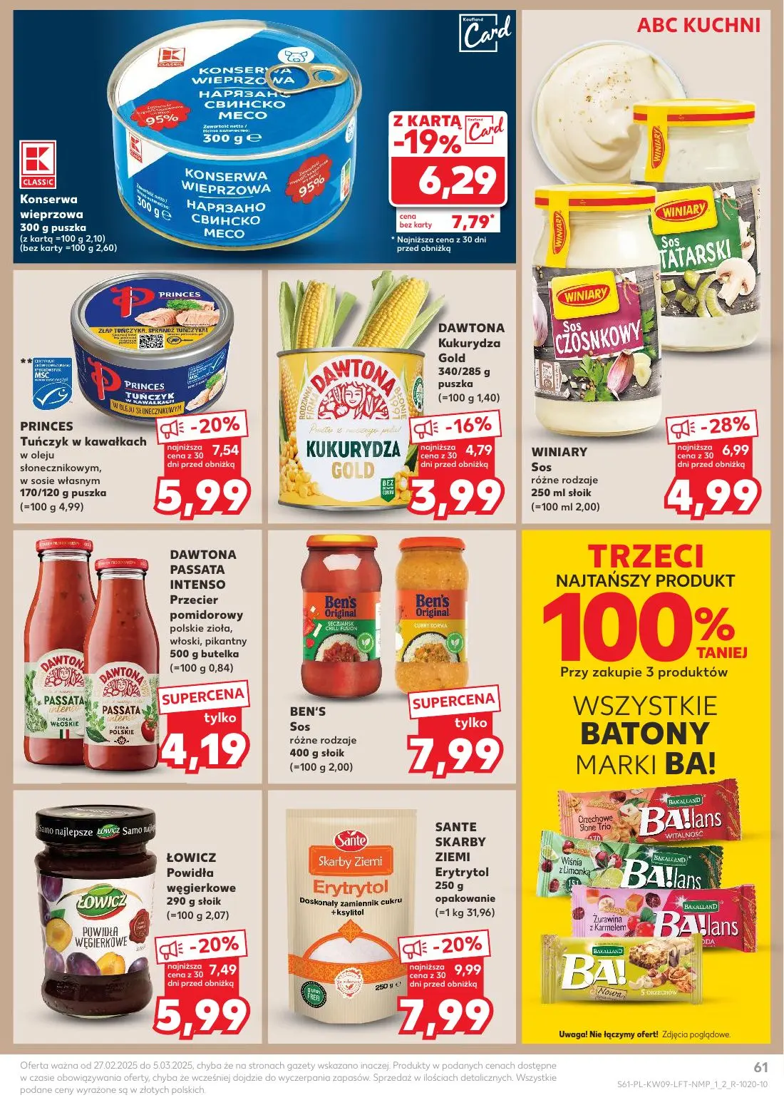 gazetka promocyjna Kaufland Tłusty czwartek - Strona 61