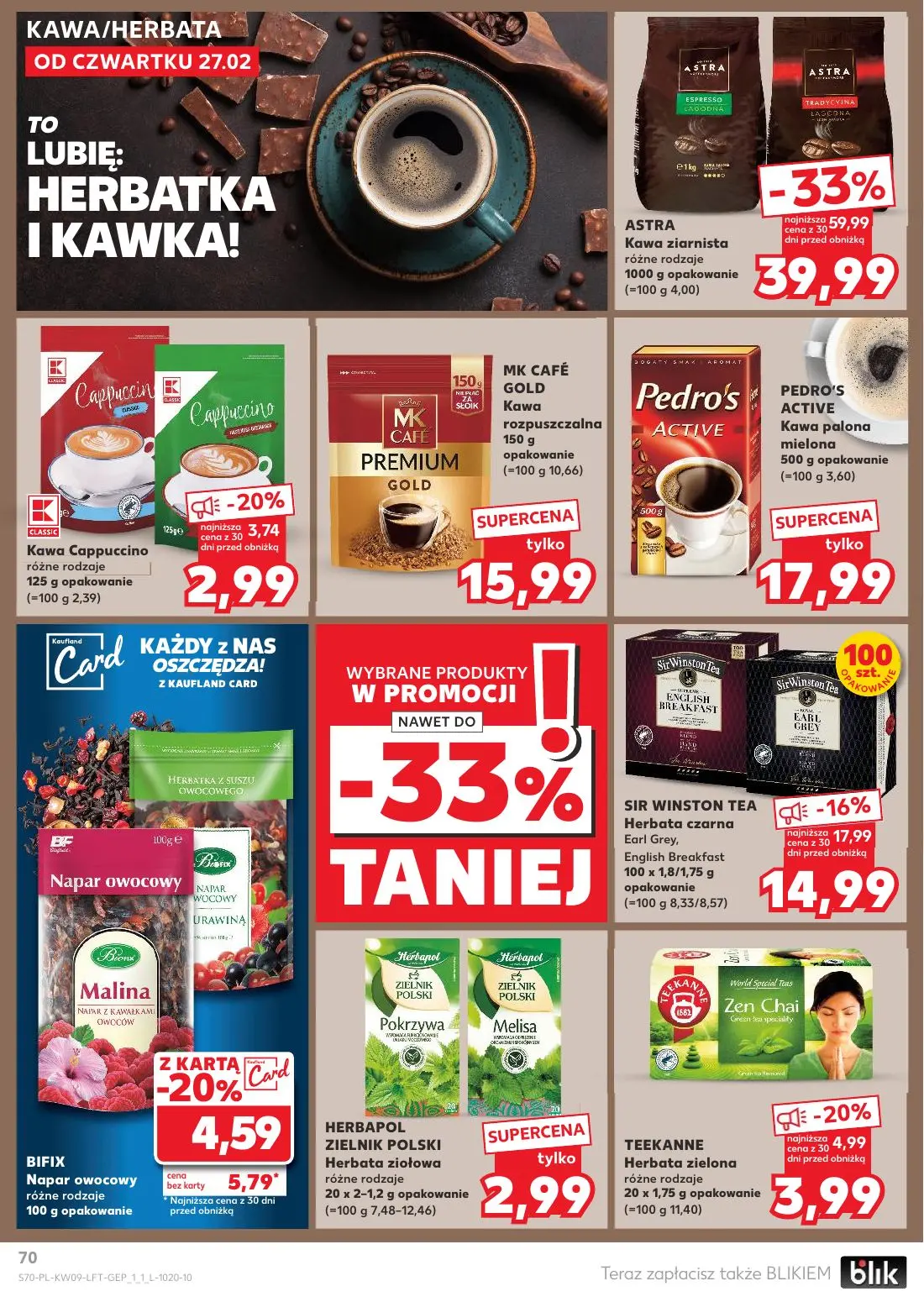 gazetka promocyjna Kaufland Tłusty czwartek - Strona 70