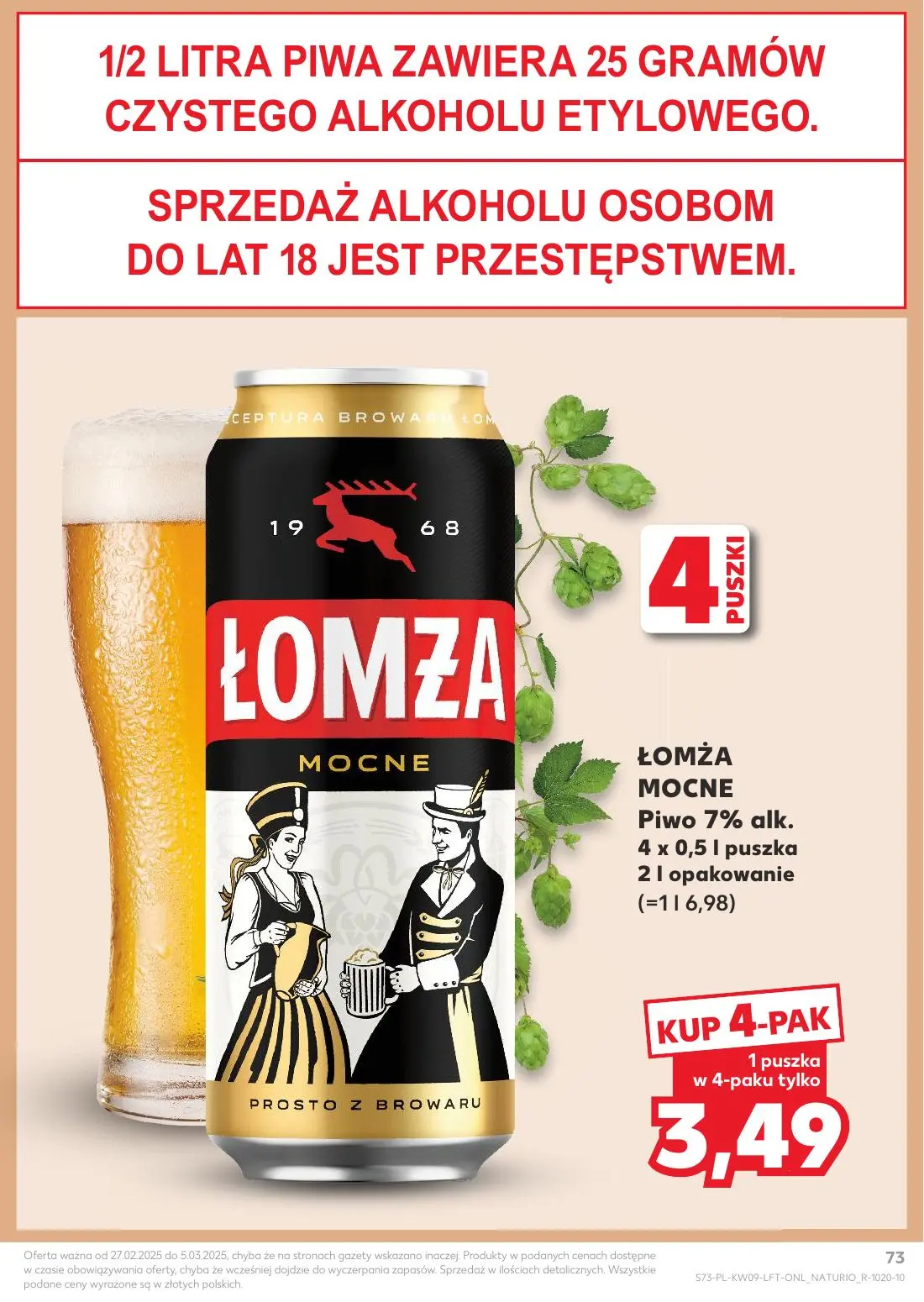 gazetka promocyjna Kaufland Tłusty czwartek - Strona 73