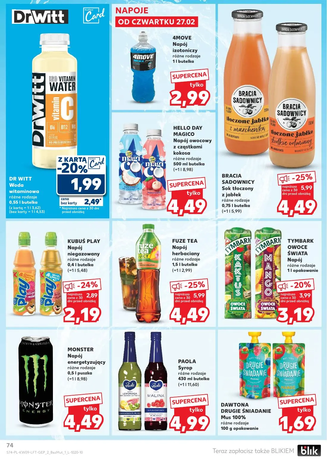 gazetka promocyjna Kaufland Tłusty czwartek - Strona 74