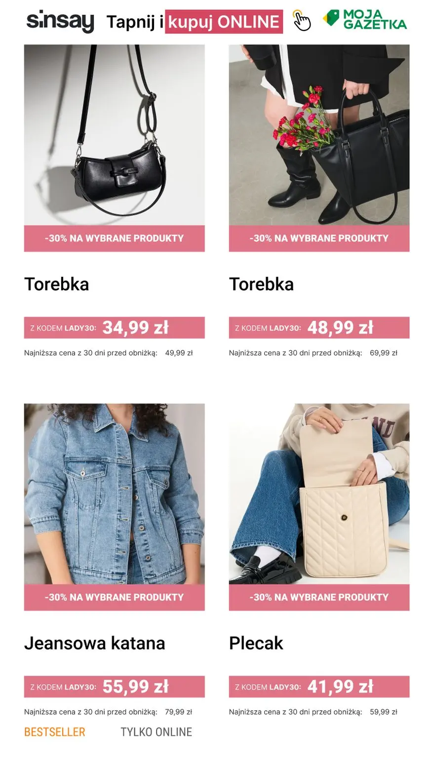 gazetka promocyjna Sinsay 🎁 Świętuj Dzień Kobiet!
👉 kod: LADY30 🥰 - Strona 2