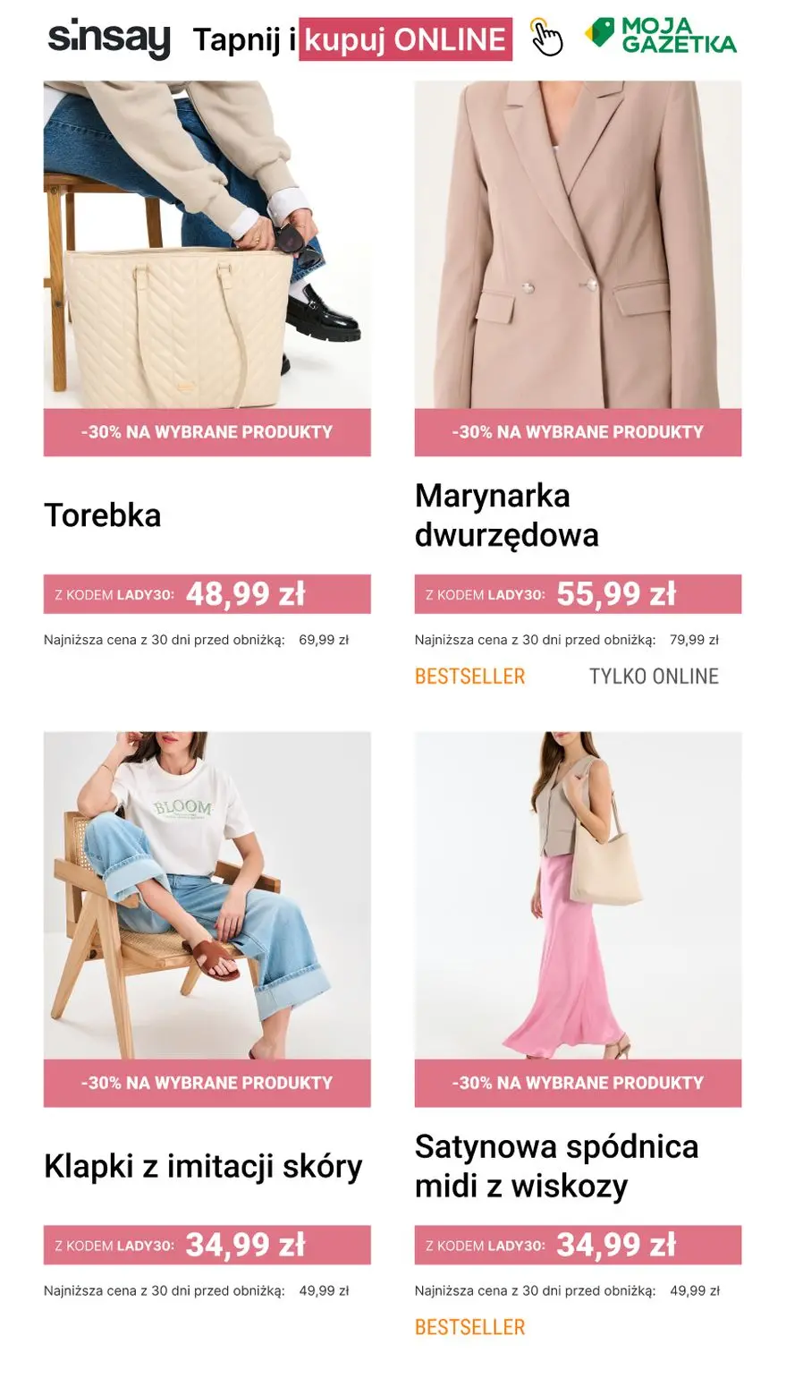 gazetka promocyjna Sinsay 🎁 Świętuj Dzień Kobiet!
👉 kod: LADY30 🥰 - Strona 3