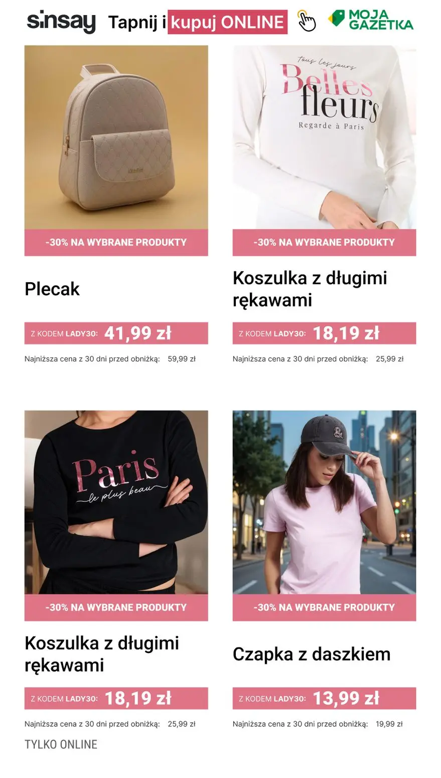 gazetka promocyjna Sinsay 🎁 Świętuj Dzień Kobiet!
👉 kod: LADY30 🥰 - Strona 7