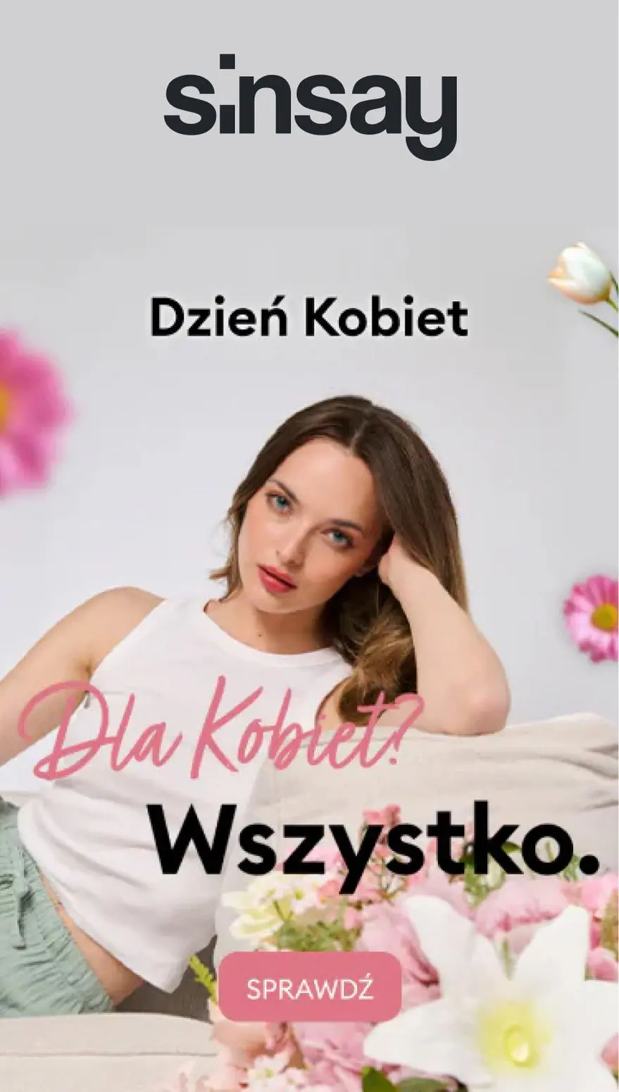 gazetka promocyjna Sinsay Dzień Kobiet w Sinsay 💐💐 - Strona 1