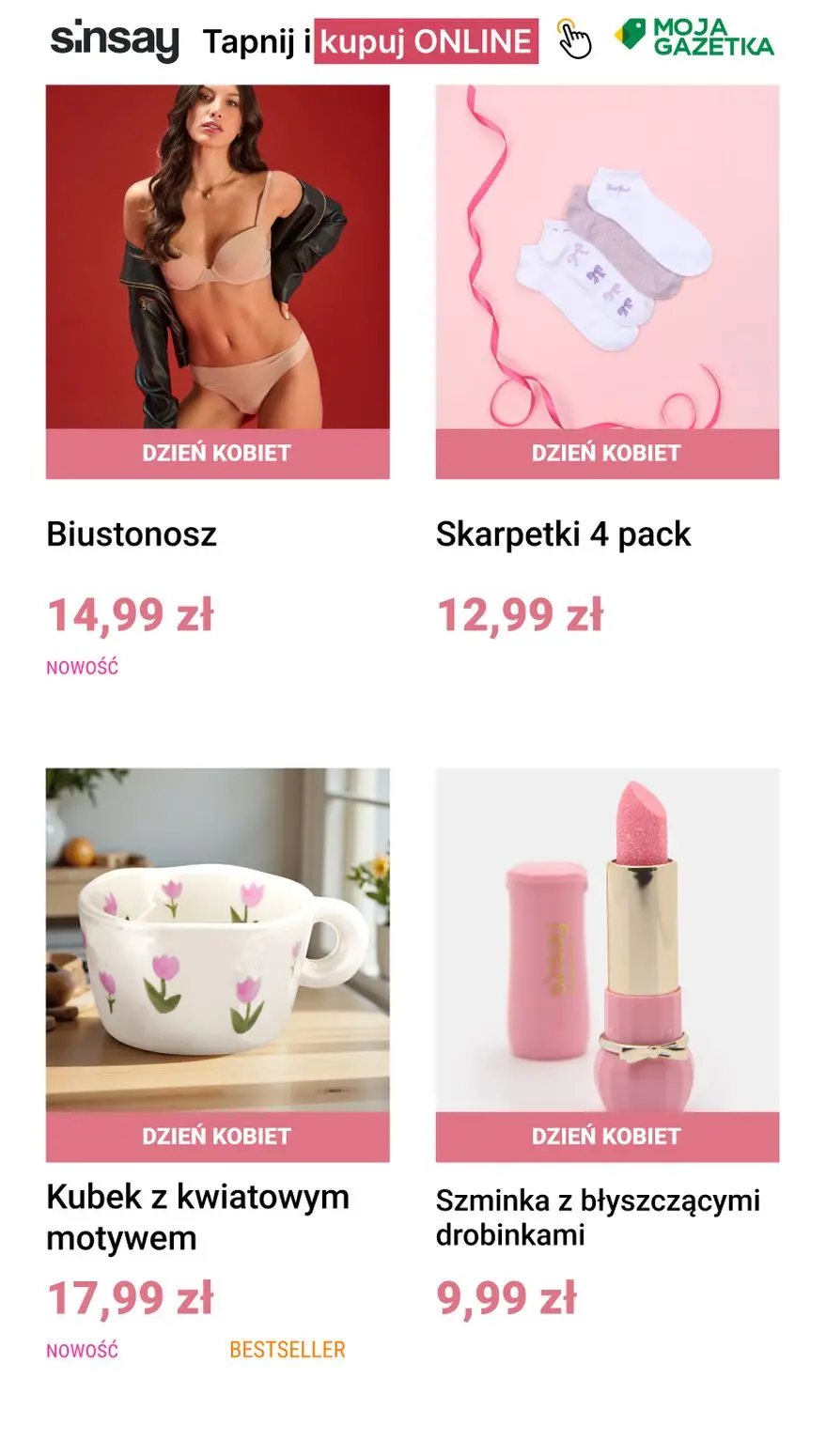 gazetka promocyjna Sinsay Dzień Kobiet w Sinsay 💐💐 - Strona 2