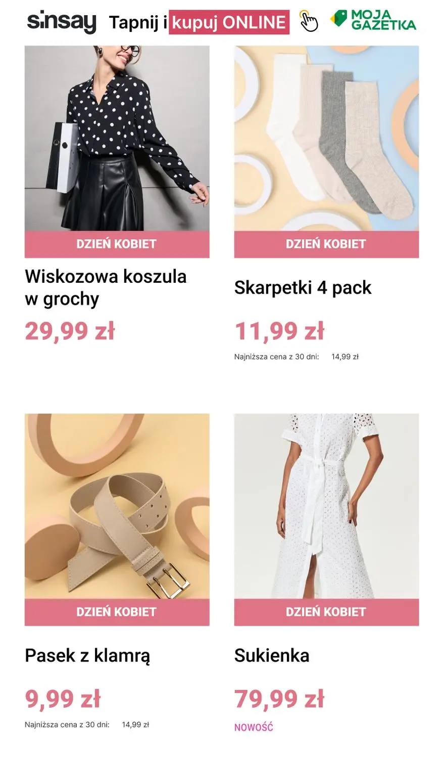 gazetka promocyjna Sinsay Dzień Kobiet w Sinsay 💐💐 - Strona 4