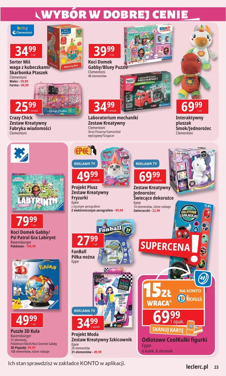 gazetka promocyjna E.Leclerc W dobrej cenie - oferta rozszerzona - Strona 23