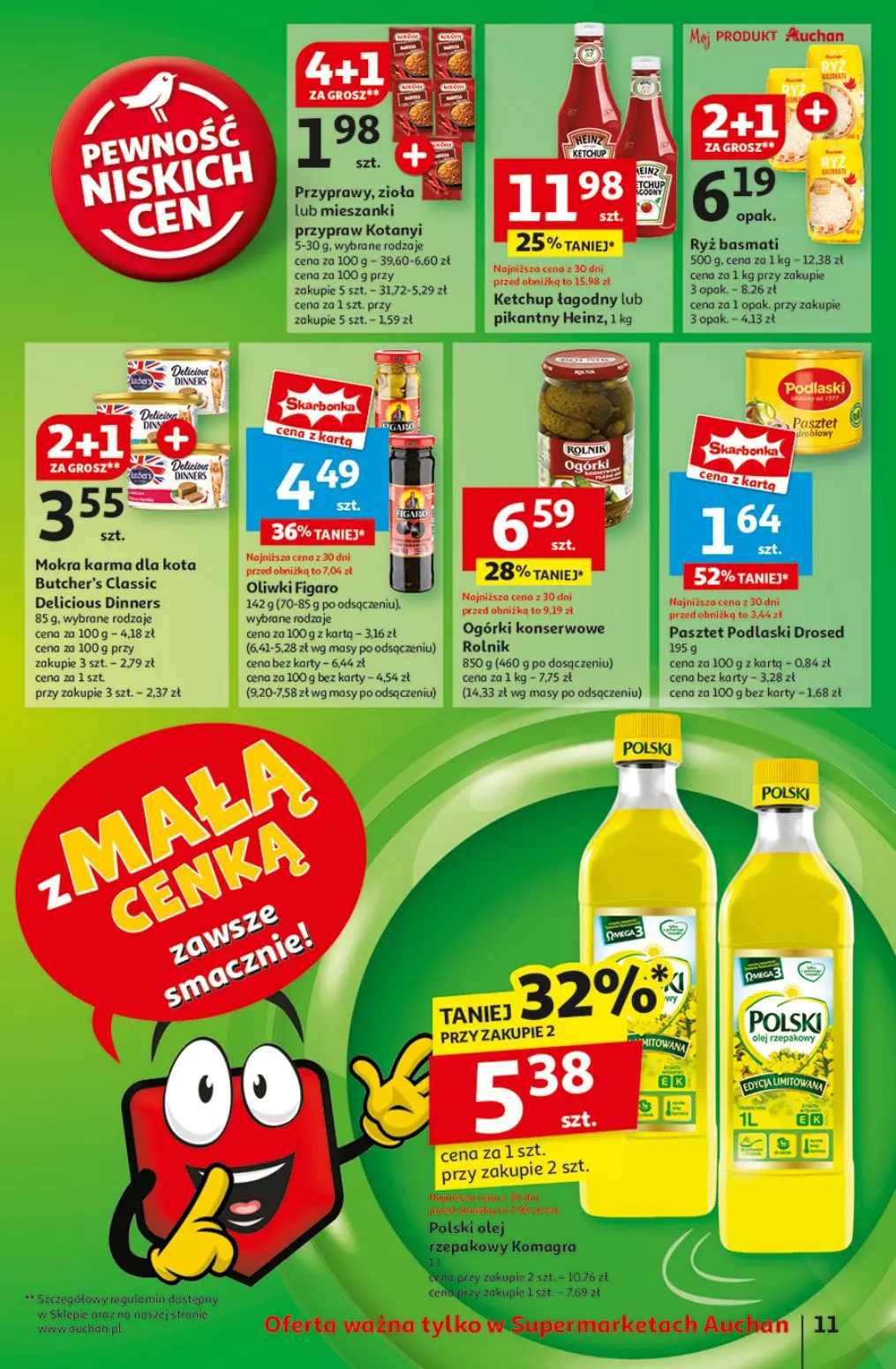 gazetka promocyjna Auchan Supermarket Z Małą Cenką dźwigniesz więcej! - Strona 13