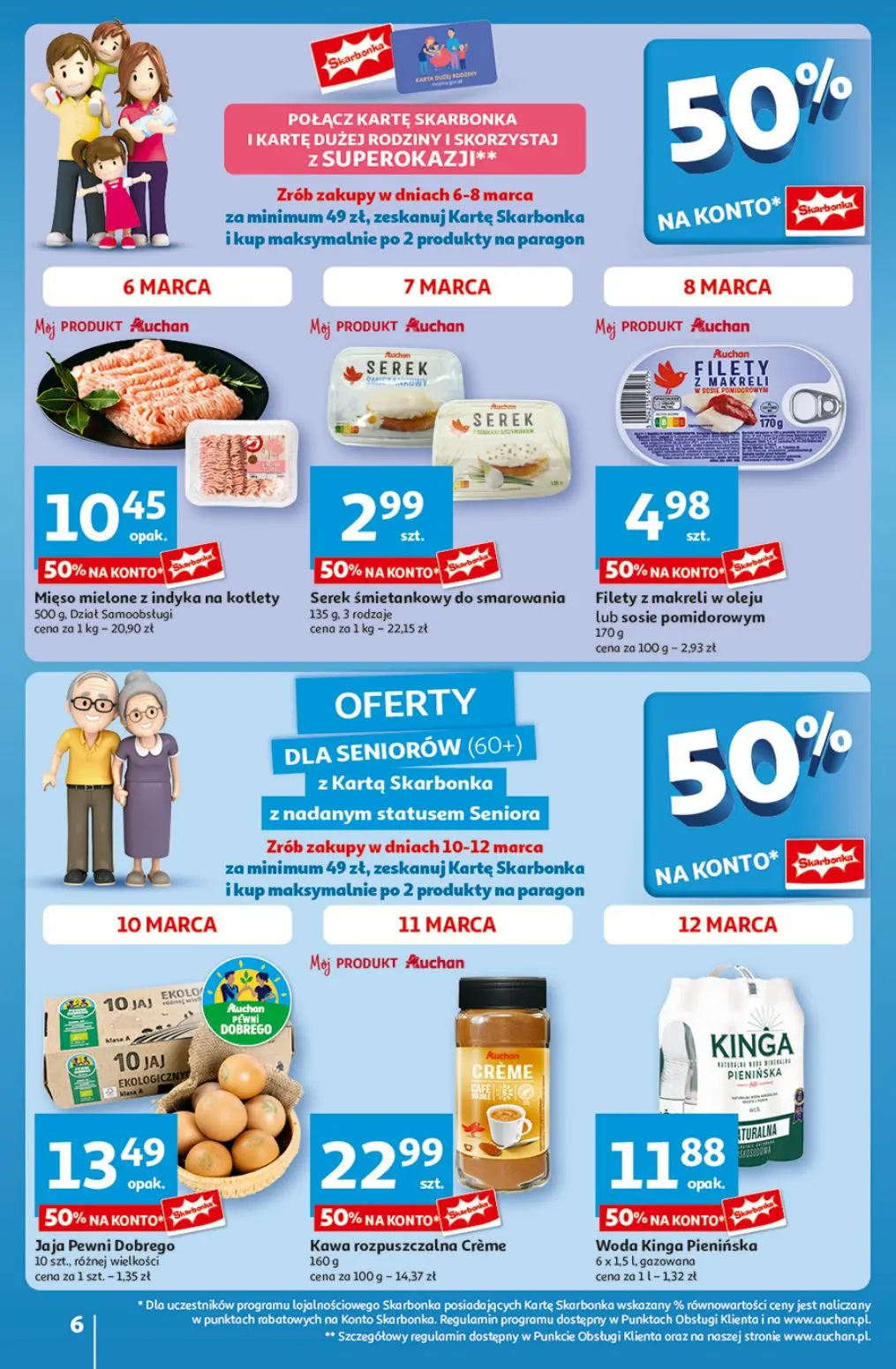 gazetka promocyjna Auchan Z Małą Cenką dźwigniesz więcej! - Strona 6