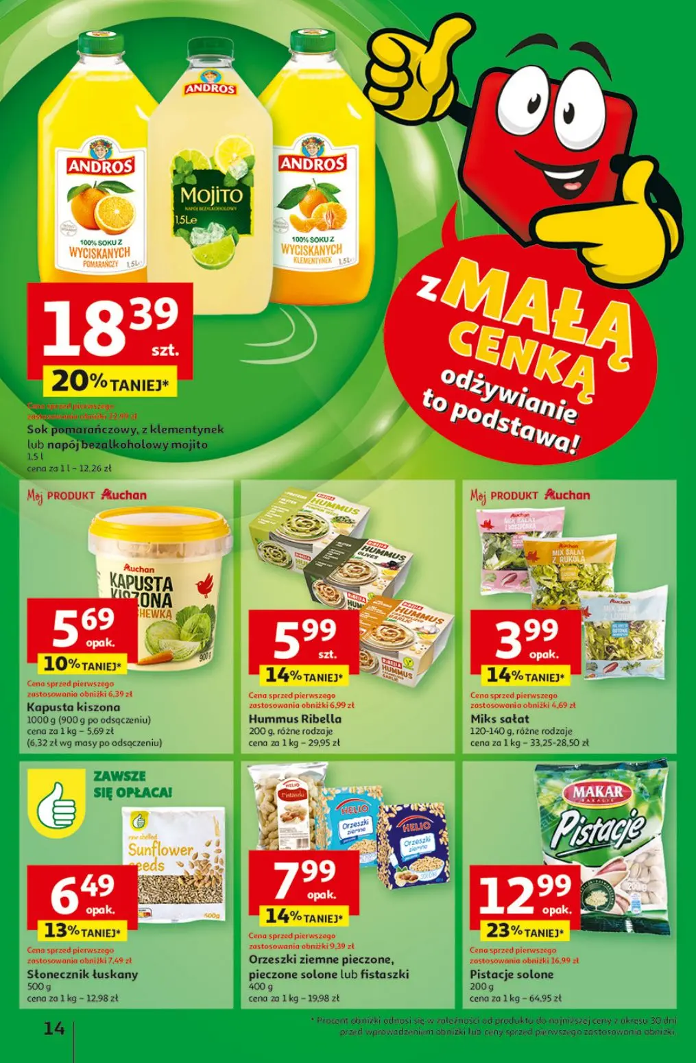 gazetka promocyjna Auchan Z Małą Cenką dźwigniesz więcej! - Strona 16