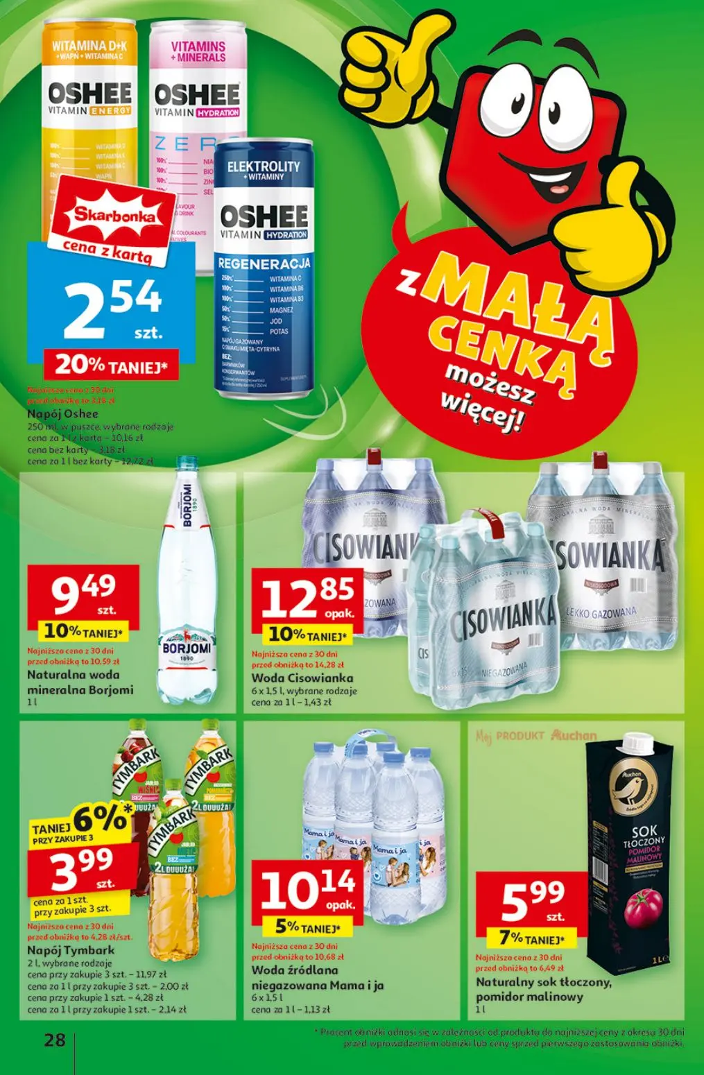 gazetka promocyjna Auchan Z Małą Cenką dźwigniesz więcej! - Strona 30