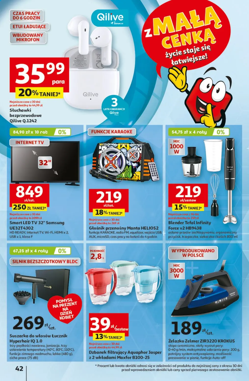 gazetka promocyjna Auchan Z Małą Cenką dźwigniesz więcej! - Strona 46