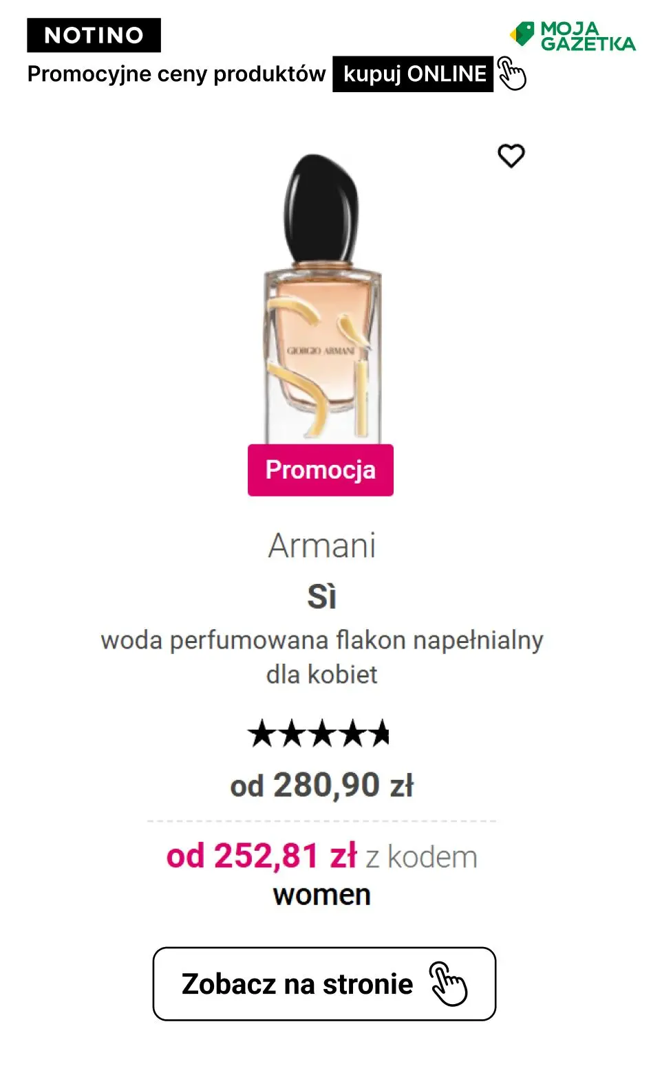 gazetka promocyjna Notino PROMOCJE NOTINO NA PERFUMY I KOSMETYKI - Strona 2