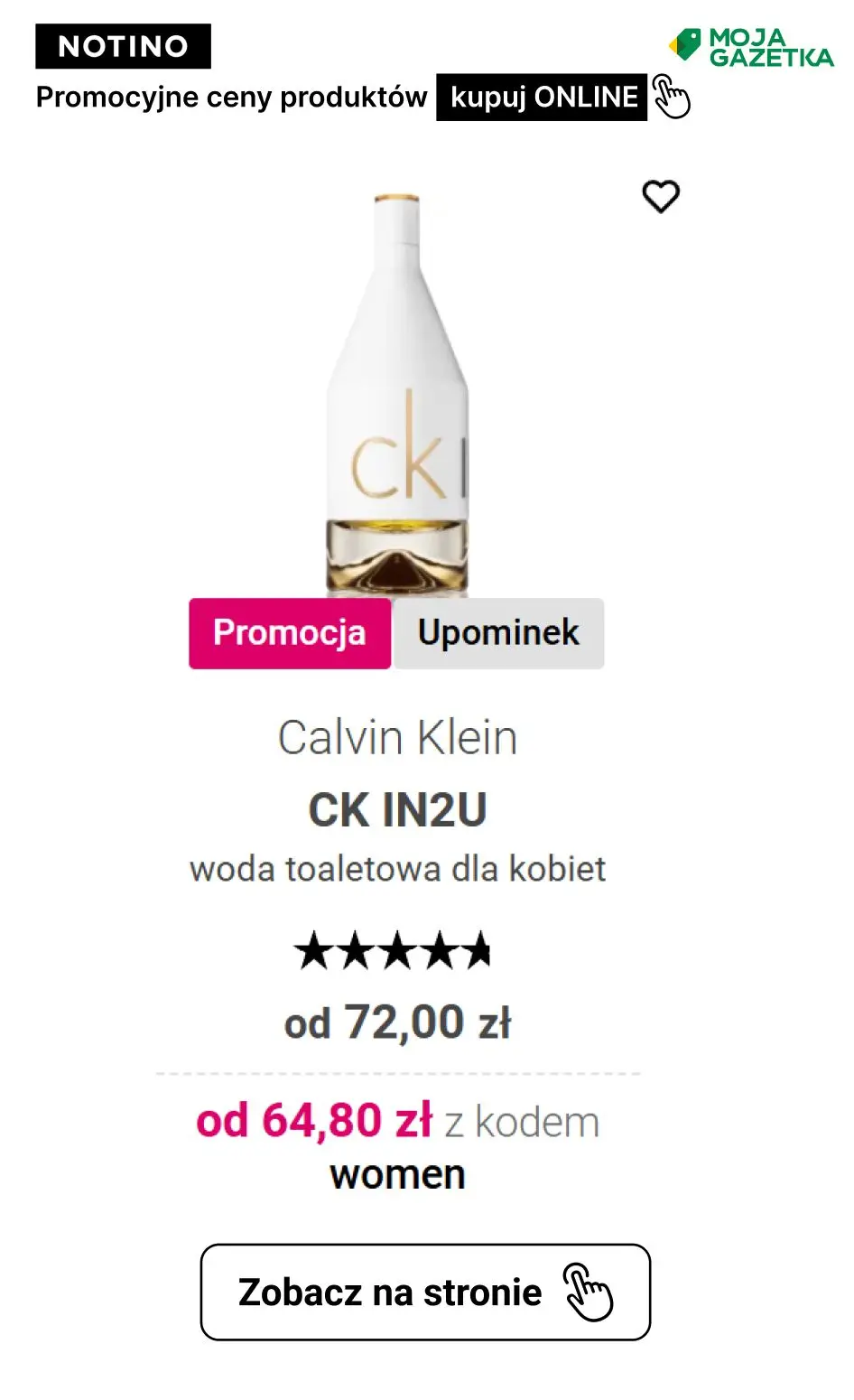 gazetka promocyjna Notino PROMOCJE NOTINO NA PERFUMY I KOSMETYKI - Strona 5