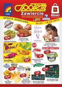 Gazetka promocyjna Społem Zawiercie, ważna od 2025-02-20 do 2025-03-18.